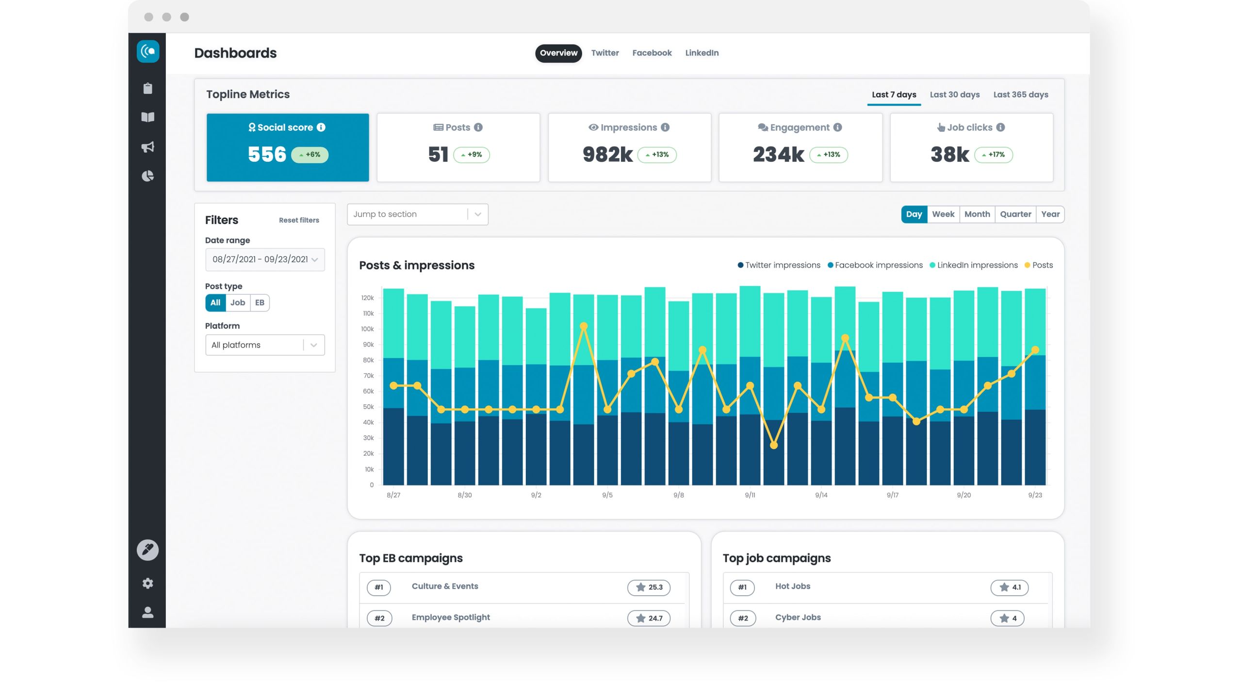 CareerArc interface