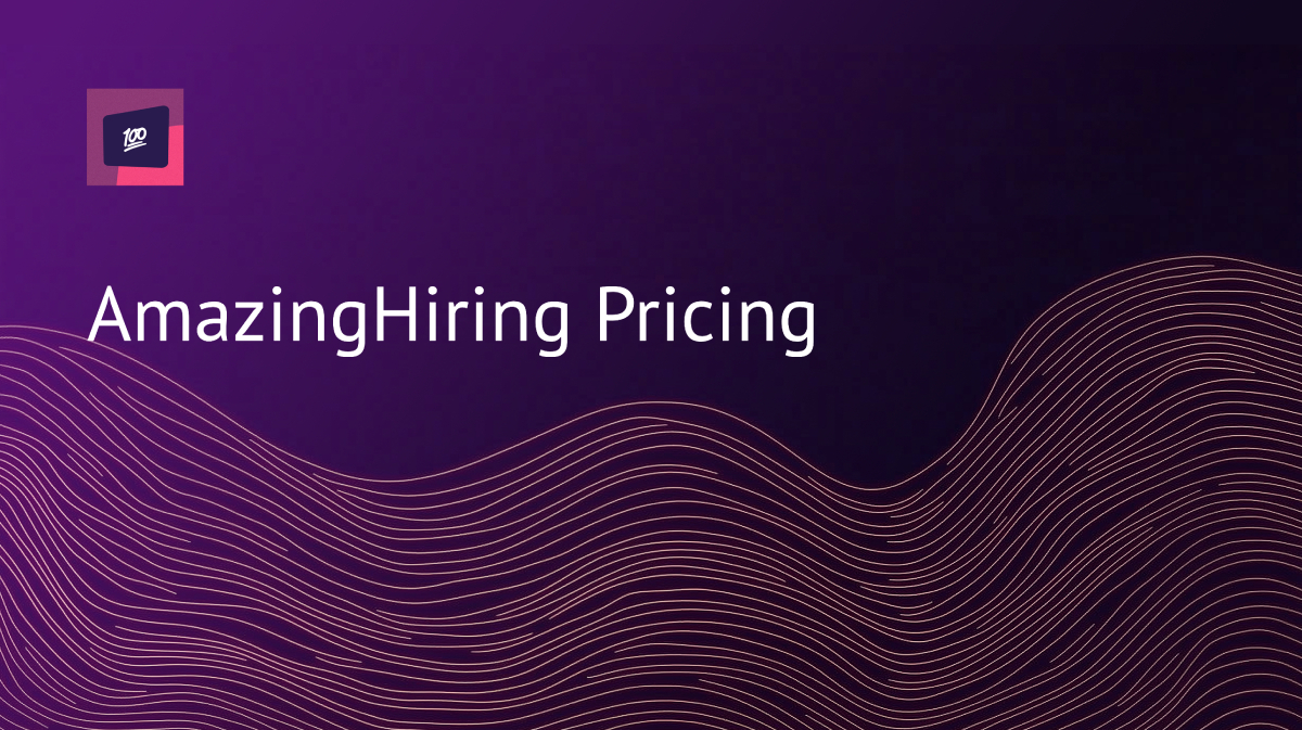 AmazingHiring pricing breakdown showing $4,800 per user per year cost analysis