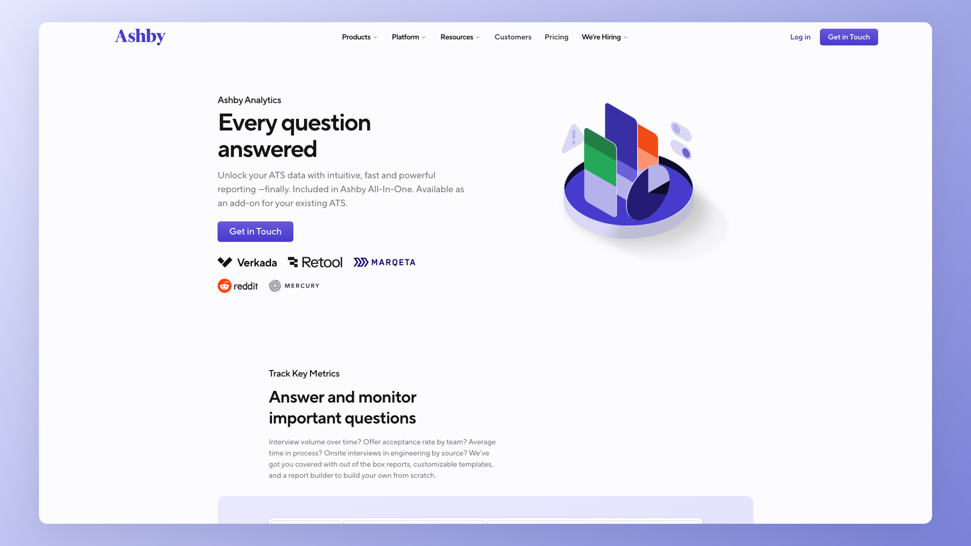 Ashby analytics dashboard