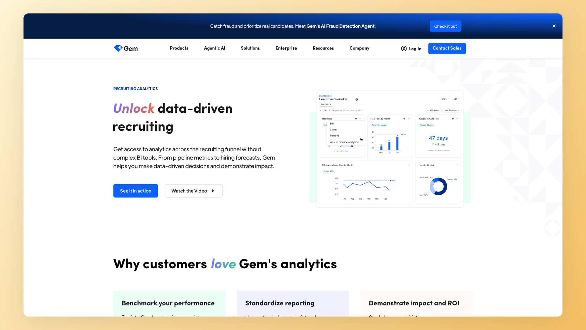Gem talent analytics dashboard
