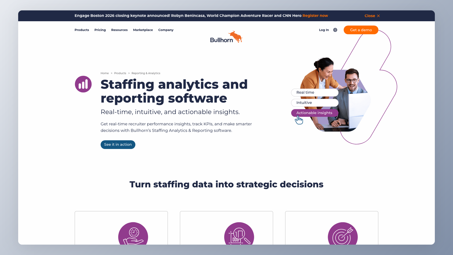 Bullhorn staffing analytics dashboard