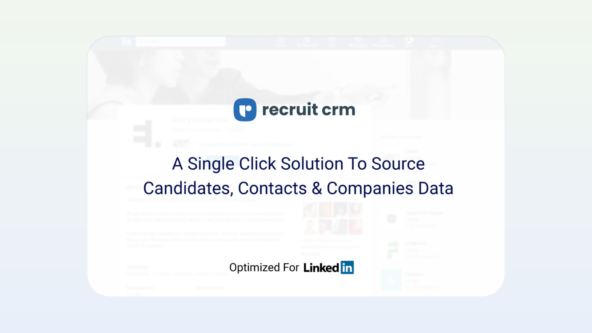 Chrome Web Store listing for the Recruit CRM sourcing extension