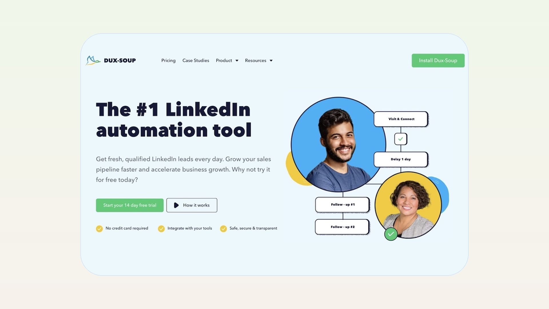 Chrome Web Store listing for the Dux-Soup LinkedIn automation extension