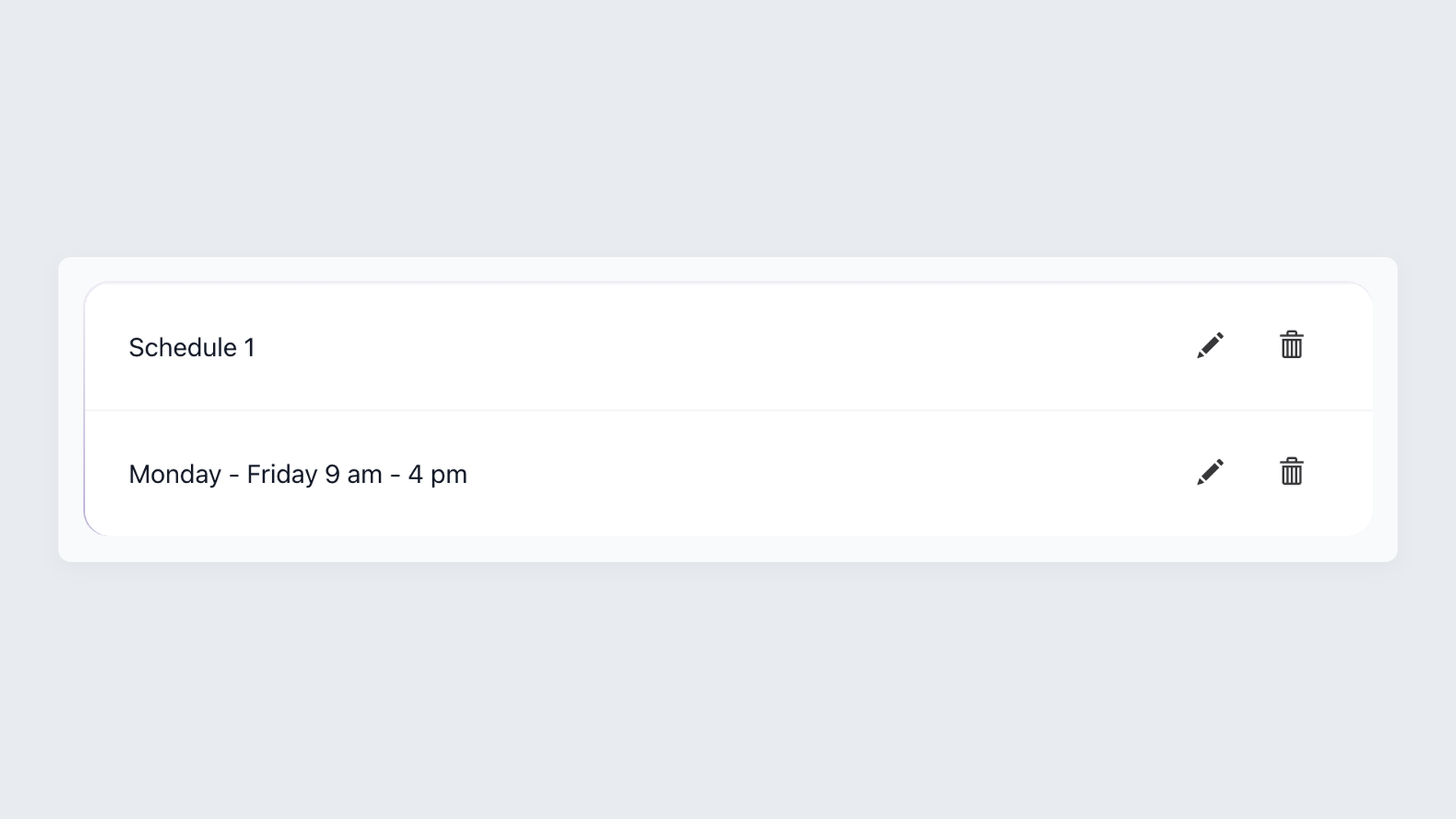 Availability schedule used for interview self-scheduling