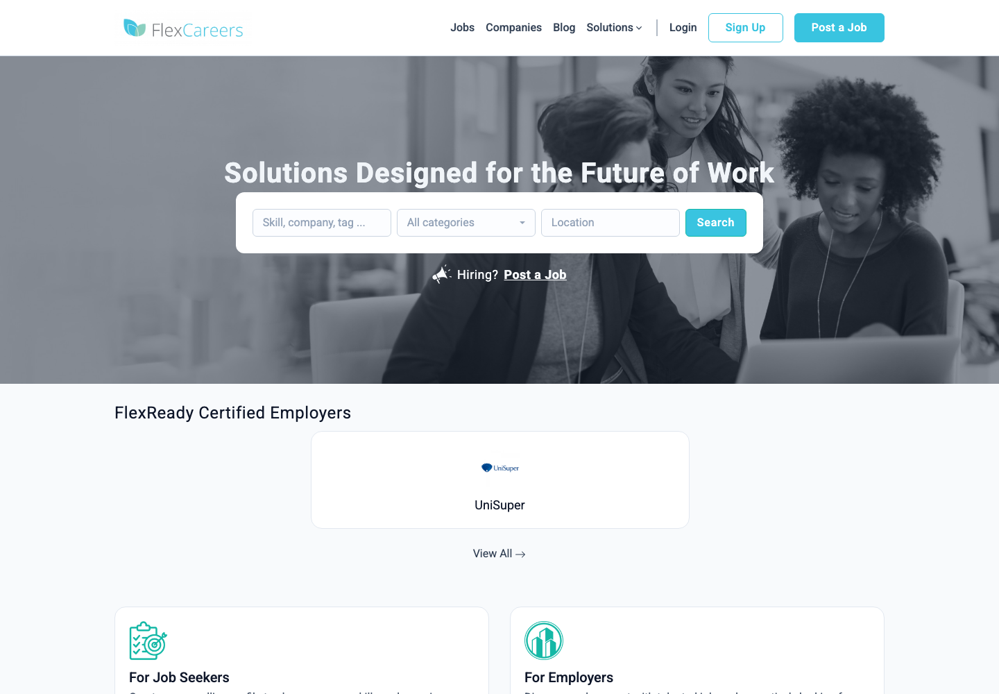FlexCareers Australia flexible work solutions page
