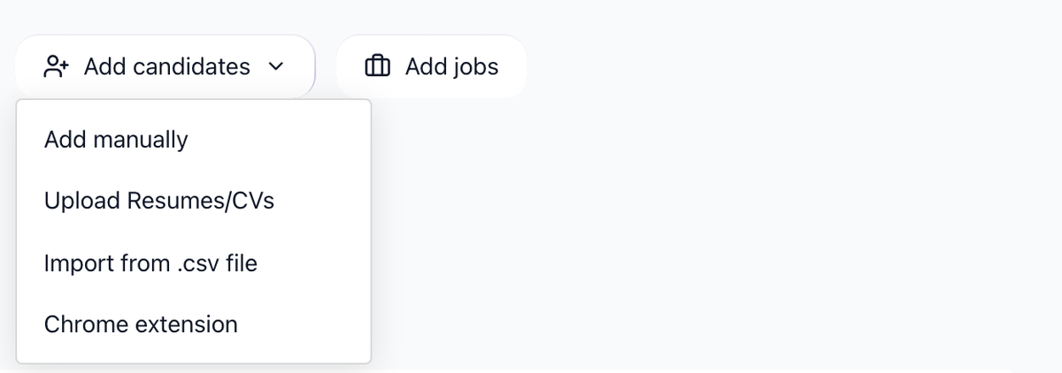 How to Add Candidates Manually: How to add a candidate